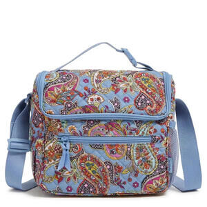Vera Bradley Cotton Crossbody Lunch Tote, Magnifique Floral
